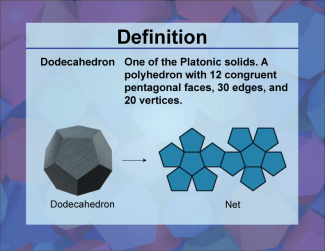 Video Definition 10--3D Geometry--Dodecahedron--Spanish Audio