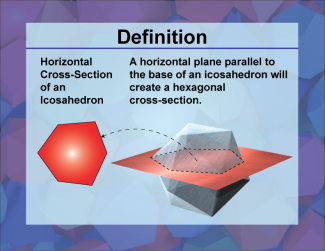Video Definition 21--3D Geometry--Horizontal Cross-Section of an Icosahedron--Spanish Audio