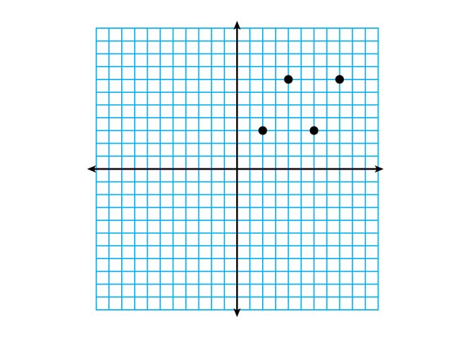 Math Clip Art--Geometry Concepts--Coordinate Geometry--Points on Coordinate Grid--Q1