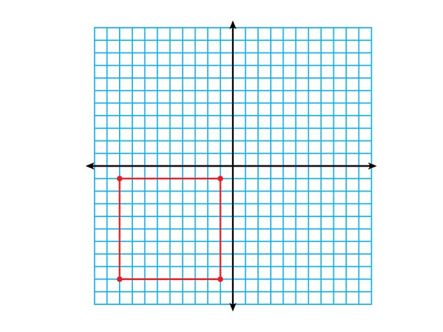 Math Clip Art--Geometry Concepts--Coordinate Geometry--Square in Q3
