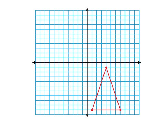 Math Clip Art--Triangles--Triangle in Quadrant 4