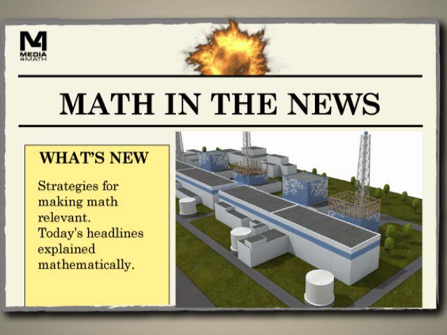 Math in the News: Issue 2--Radiation Leak at Fukushima