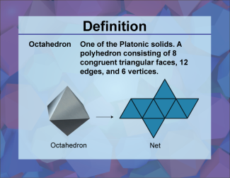 Video Definition 36--3D Geometry--Octahedron--Spanish Audio