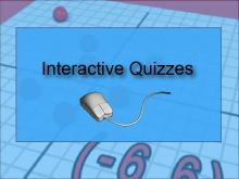 Interactive Quiz--Adding Integers, Quiz 09, Level 1