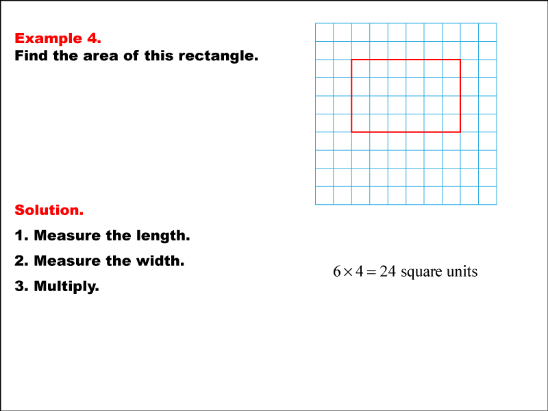Math Example--Area and Perimeter--Rectangle Area--Example 4