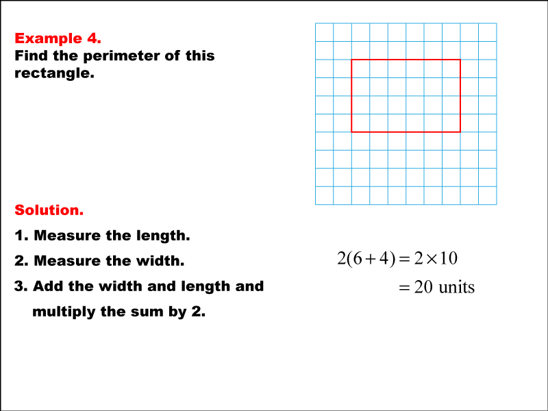 Math Example--Area and Perimeter--Rectangle Perimeter--Example 4