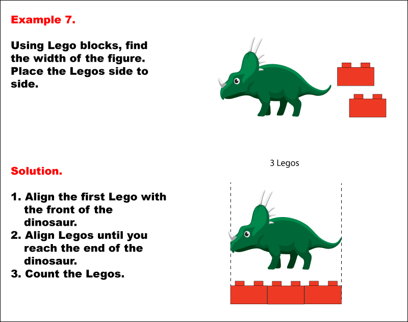 Math Example--Measurement--Measuring with Legos: Example 7