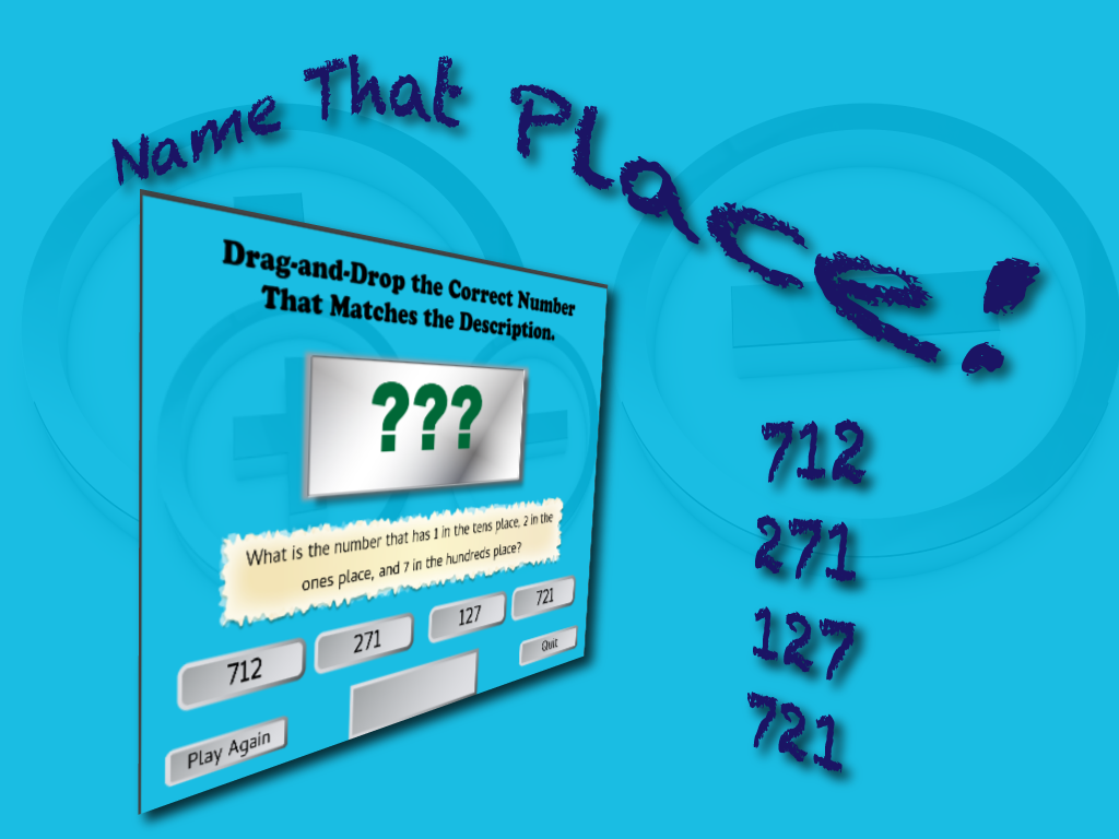 Interactive Math Game, Name That Place!