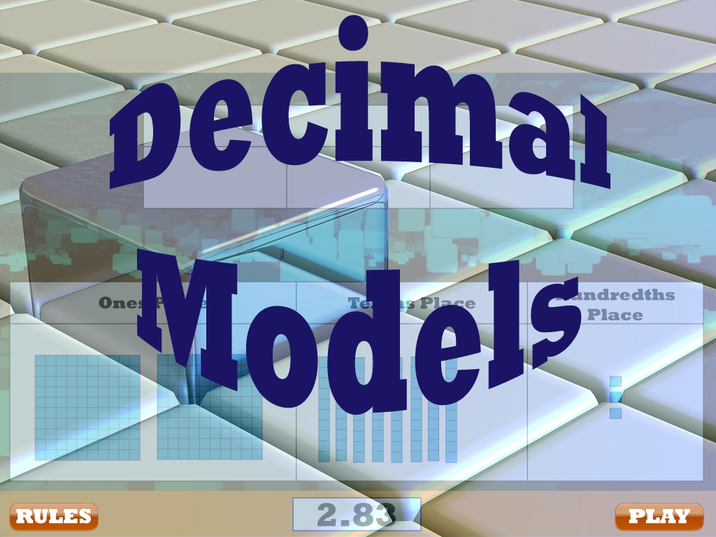 Math Simulation: Arithmetic: Decimal Models 1