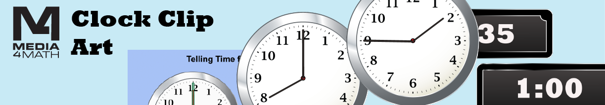 Math Clock Clip Art