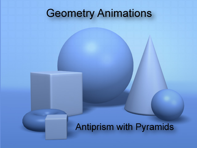 VIDEO: 3D Geometry Animation: Antiprism Folding Out into Two Pyramids