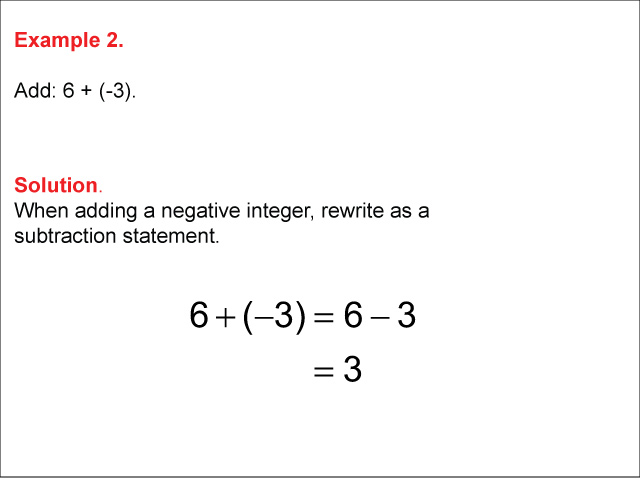 Math Example--Arithmetic--Adding Two Integers: Example 2