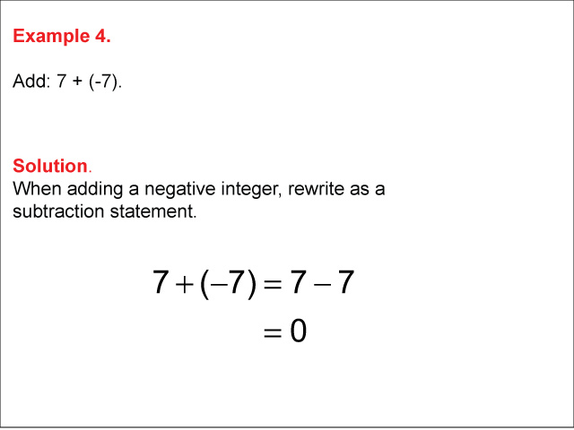 Math Example--Arithmetic--Adding Two Integers: Example 4