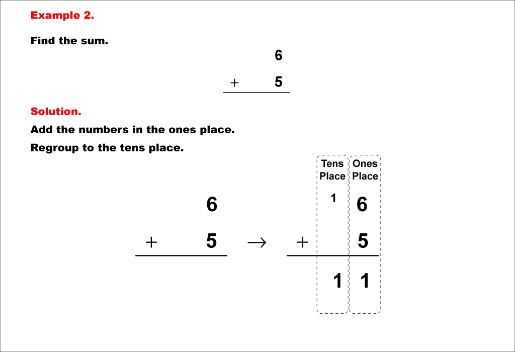 Math Example--Arithmetic--Adding and Subtracting with Regrouping--Example 2