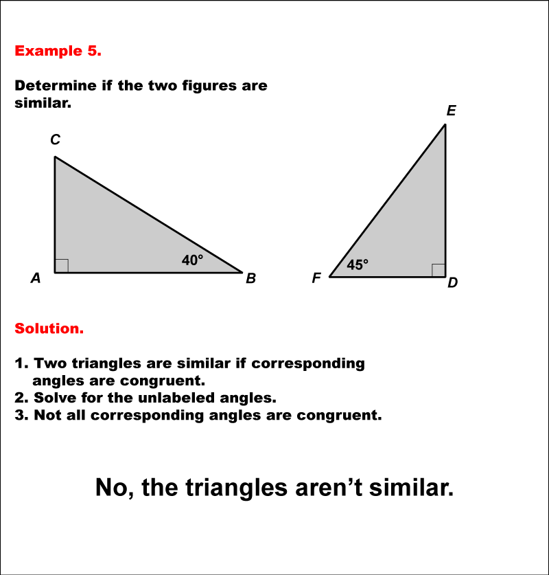 Math Example--Geometric Shapes--Analyzing Similar Shapes--Example 6