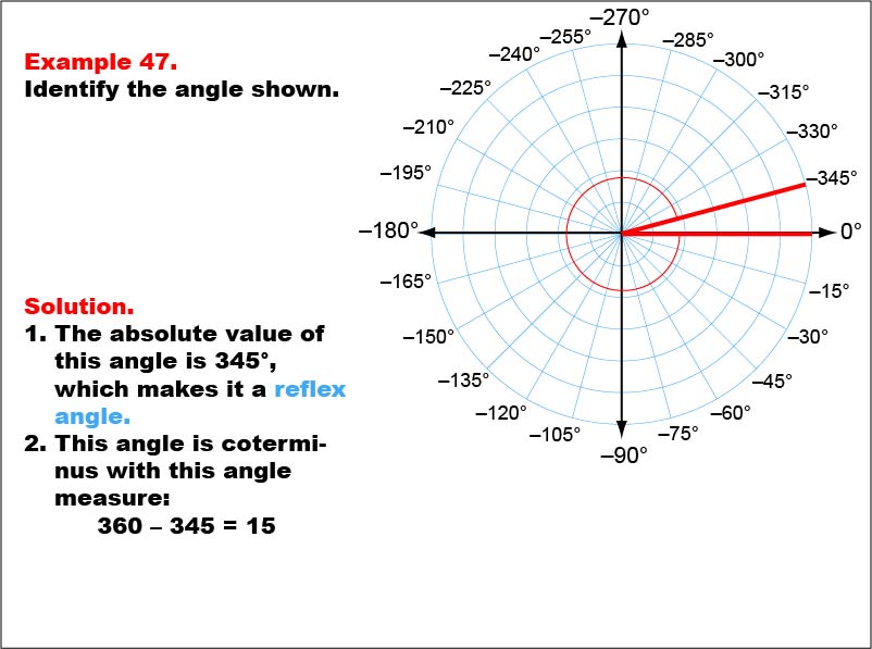 Math Example--Angle Concepts--Angle Measures: Example 47