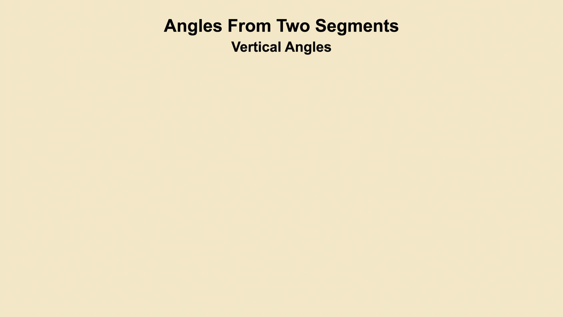 In this animated piece of clip art, see how angles are formed from intersecting line segments.