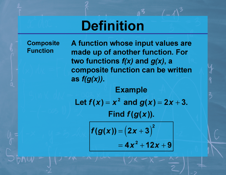 Definition--Calculus Topics--Composite Function