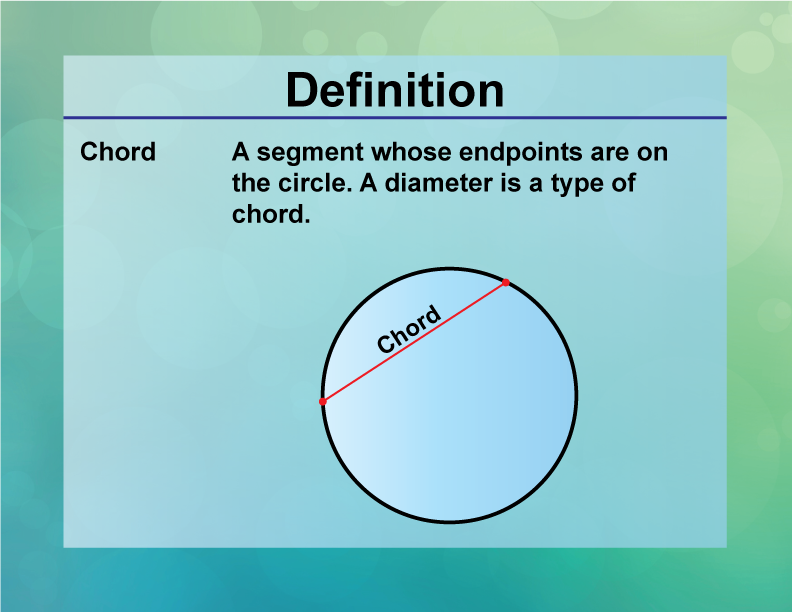 Definition--Circle Concepts--Chord