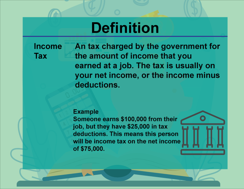 This is part of a collection of definitions on Financial Literacy. This defines the term income tax.