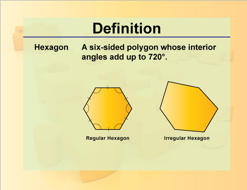 Definition--Geometry Basics--Hexagon
