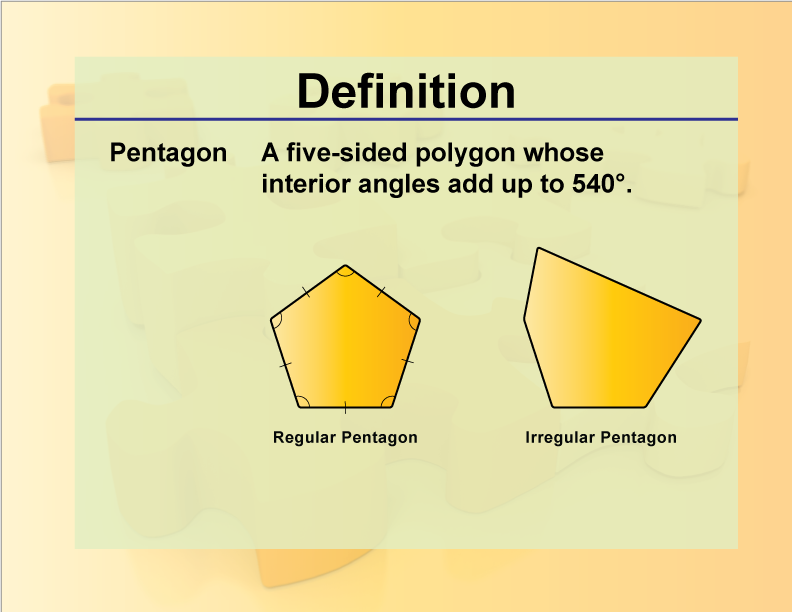 Definition--Geometry Basics--Pentagon