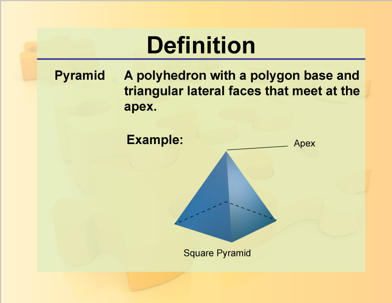 Definition--Geometry Basics--Pyramid