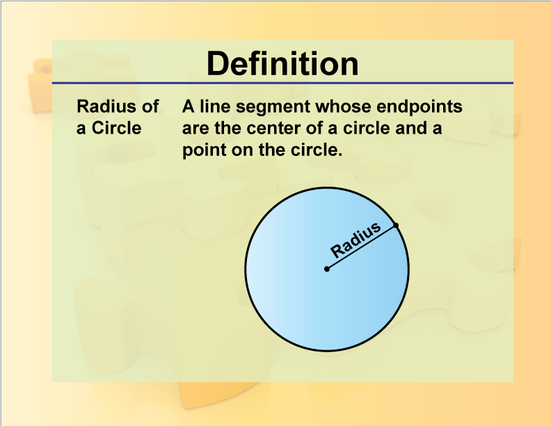 Definition--Geometry Basics--Radius