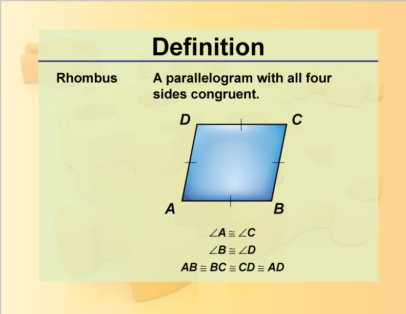 Definition--Geometry Basics--Rhombus