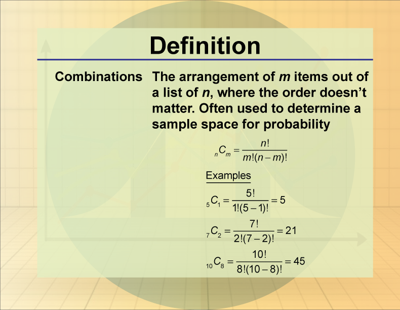 Definition--Statistics and Probability Concepts--Combination 2