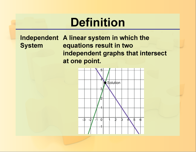 Definition--Systems Concepts--Independent System
