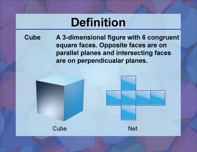 Definition--3D Geometry Concepts--Cube