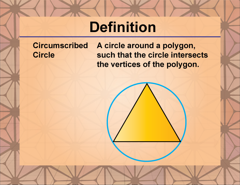 Definition--Polygon Concepts--Circumscribed Circle