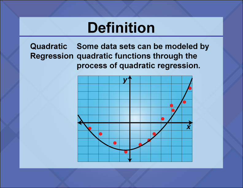 Video Definition 9--Quadratics Concepts--Quadratic Regression