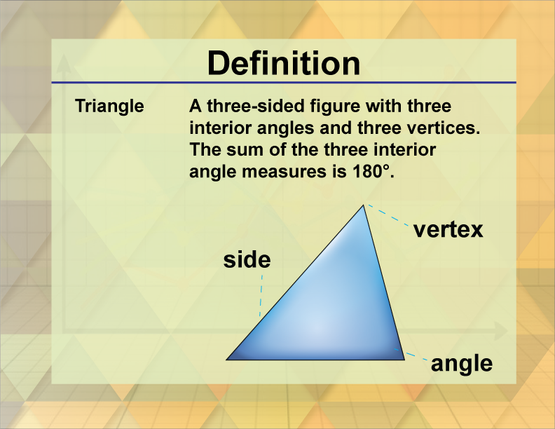 Definition--Triangle Concepts--Isosceles Triangle, Definition 1