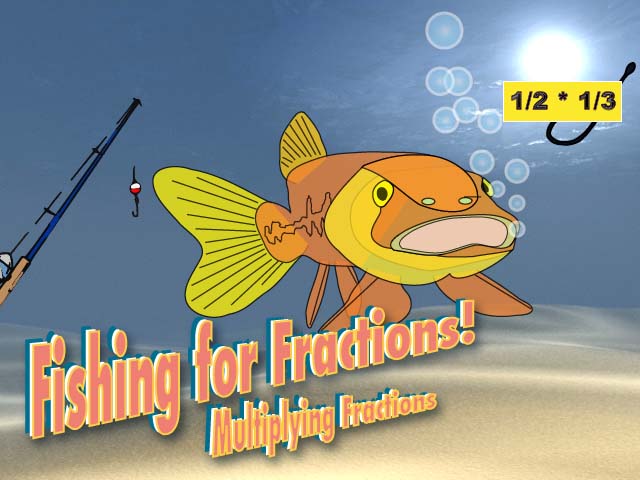 Interactive Math Game--Fishing for Fractions: Multiplication