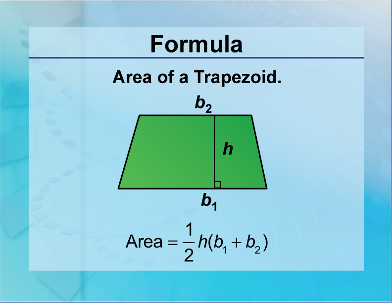 Formulas--Area of a Trapezoid