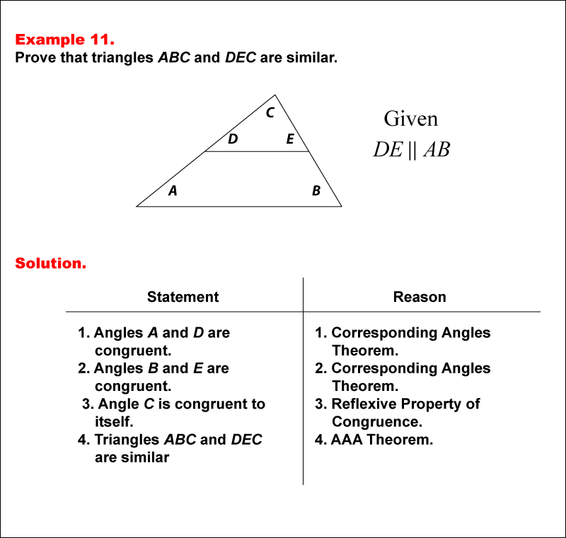 Math Example--Geometric Proofs--Example 11