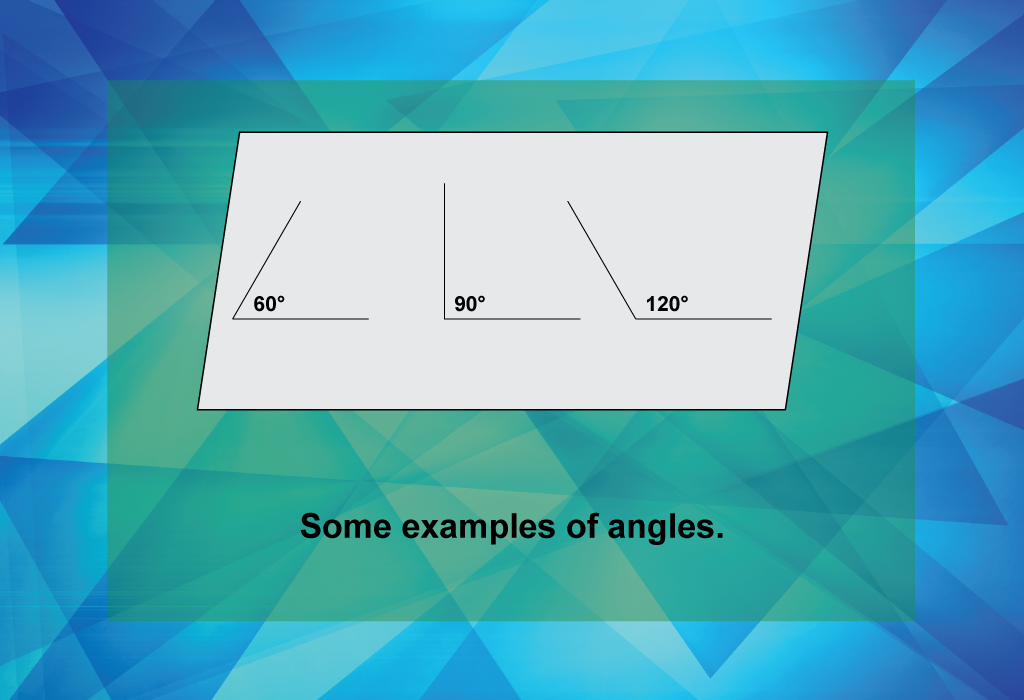 Wherever lines, rays, or segments intersect, an angle is formed.