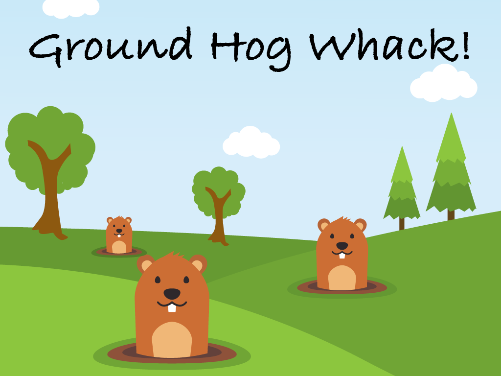 Interactive Math Game--Ground Hog Whack--Divisible by 9