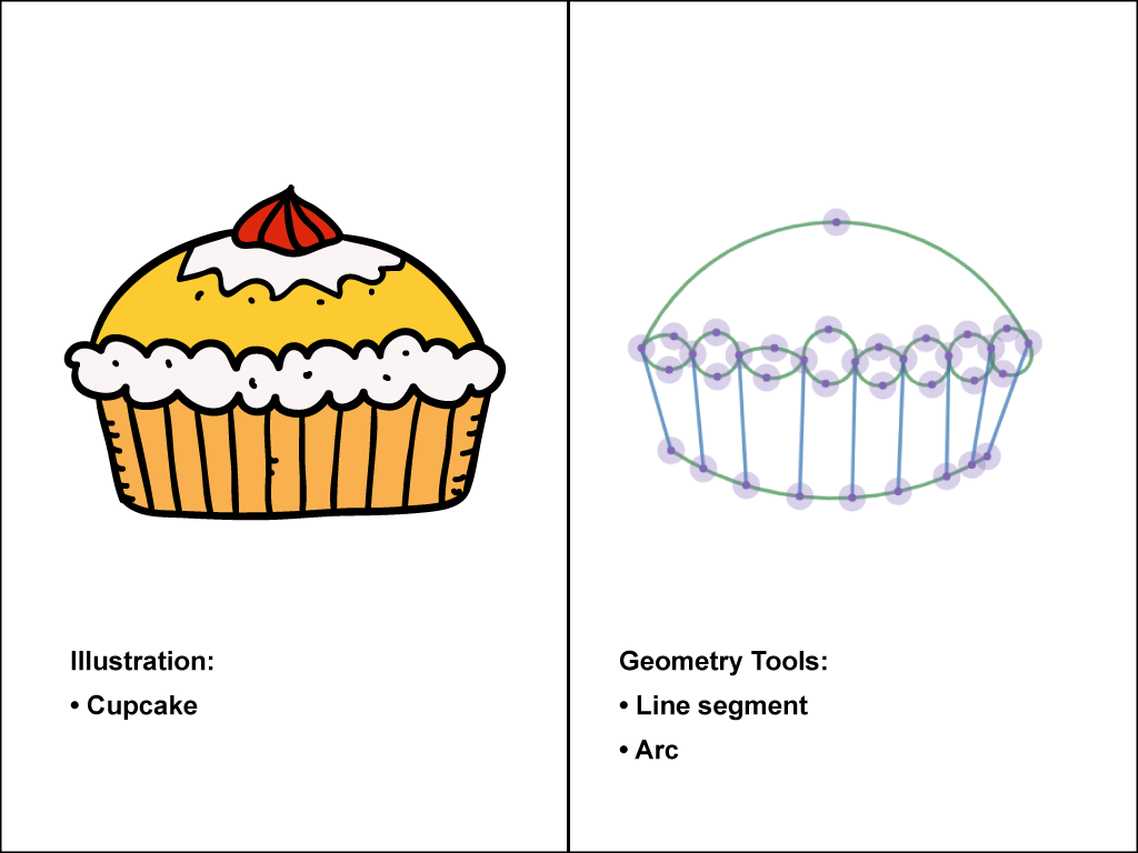 Holiday Math Clip Art--Geometric Construction--Muffin