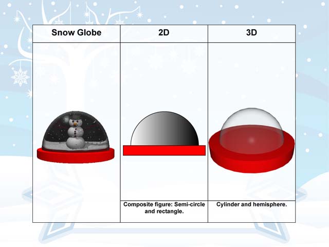 Holiday Math Clip Art--Snow Globe