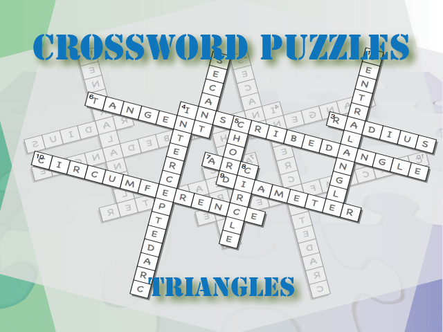 Interactive Crossword Puzzle--Triangles