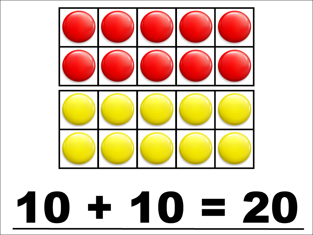 Math Clip Art--Number Models--Ten Frame--Modeling Sums within Twenty, Image 10