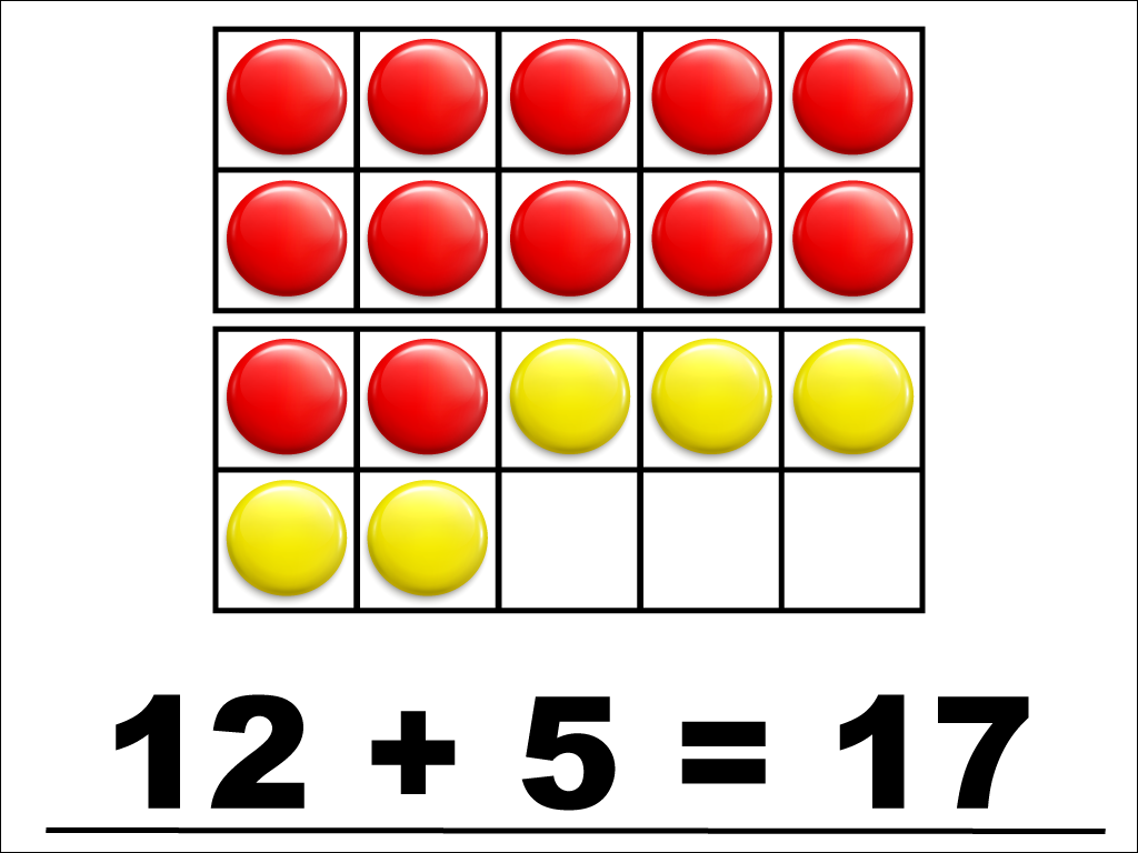 Math Clip Art--Number Models--Ten Frame--Modeling Sums within Twenty, Image 24
