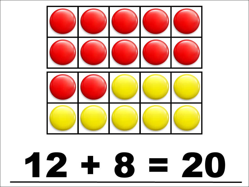 Math Clip Art--Number Models--Ten Frame--Modeling Sums within Twenty, Image 27