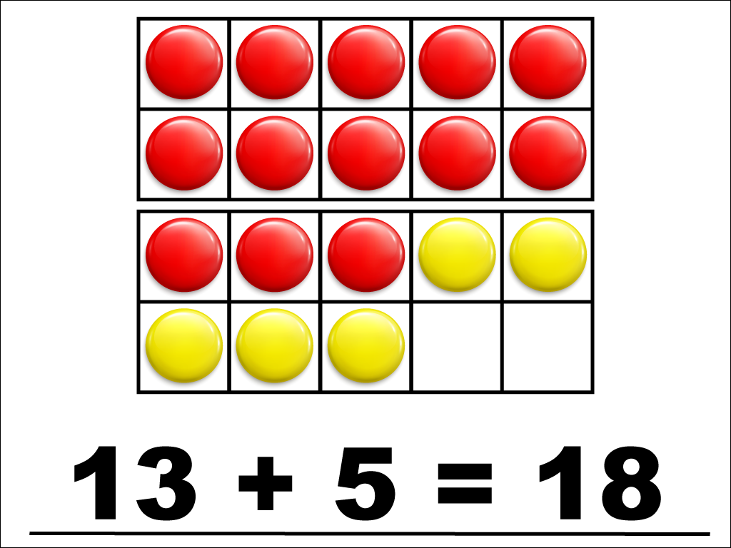 Math Clip Art--Number Models--Ten Frame--Modeling Sums within Twenty, Image 32