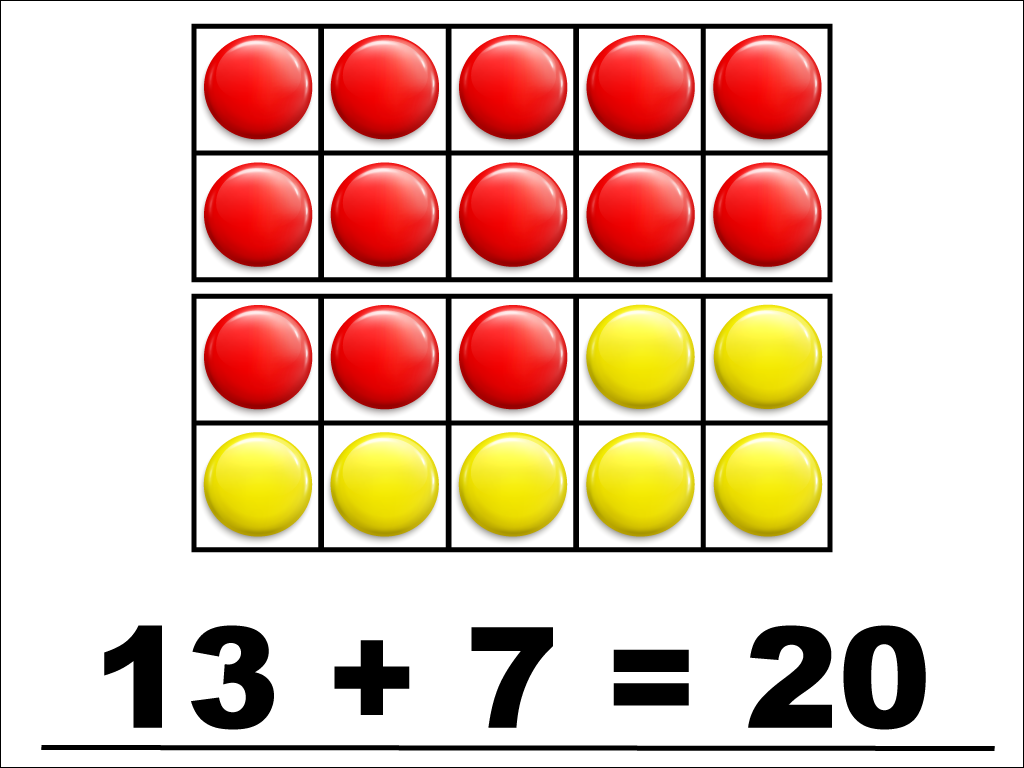 Math Clip Art--Number Models--Ten Frame--Modeling Sums within Twenty, Image 34