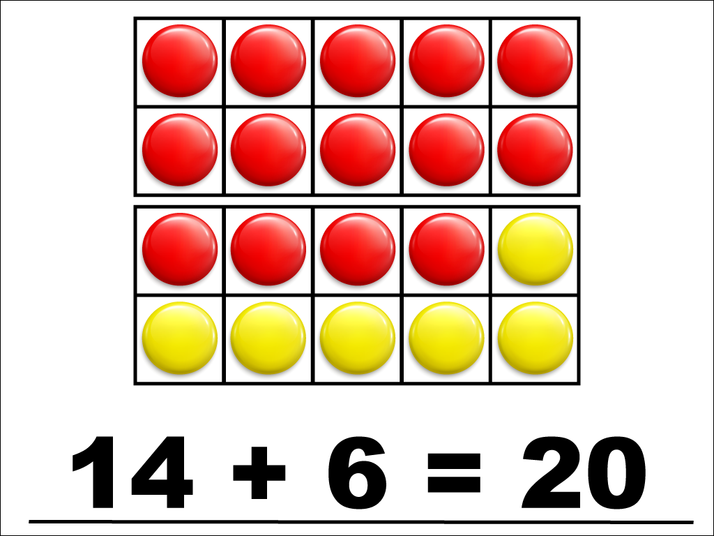 Math Clip Art--Number Models--Ten Frame--Modeling Sums within Twenty, Image 40