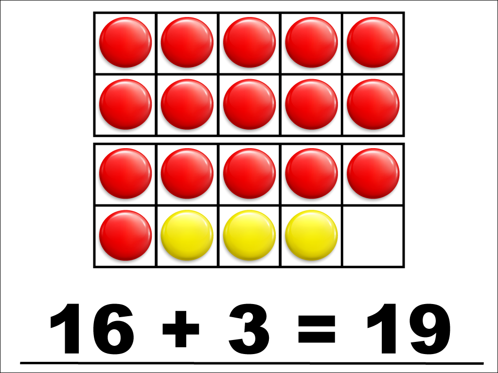 Math Clip Art--Number Models--Ten Frame--Modeling Sums within Twenty, Image 48